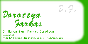 dorottya farkas business card